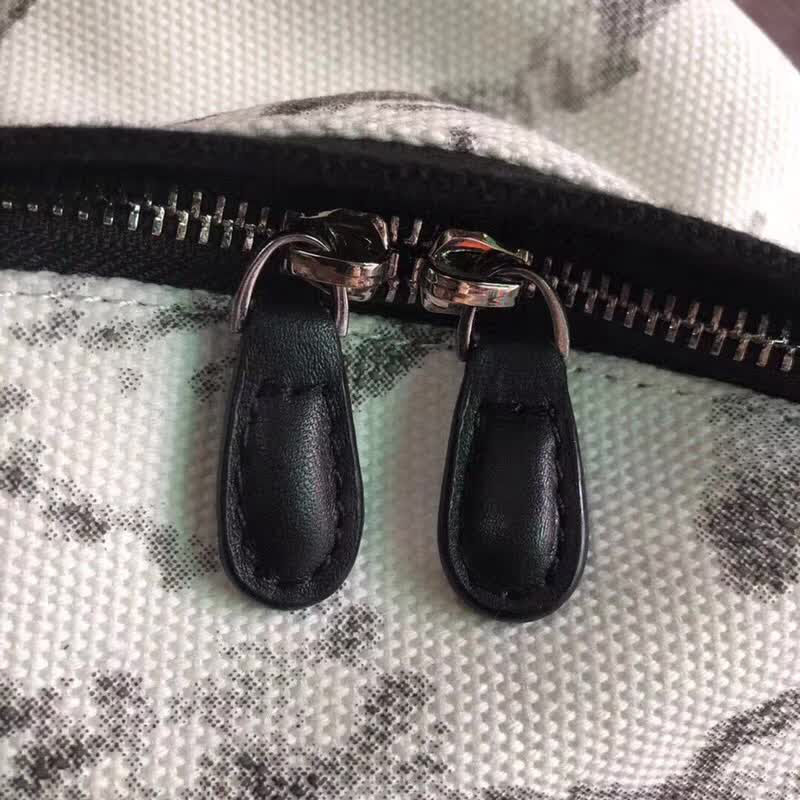 BALENCIAG巴黎世家 Le Dix Money 大理石帆布配牛皮 雙肩包 小號  BL1458